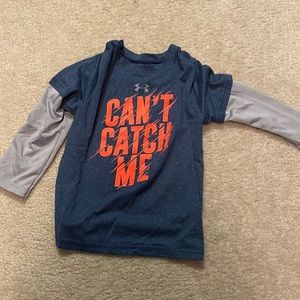 Little boy Under Armour shirt